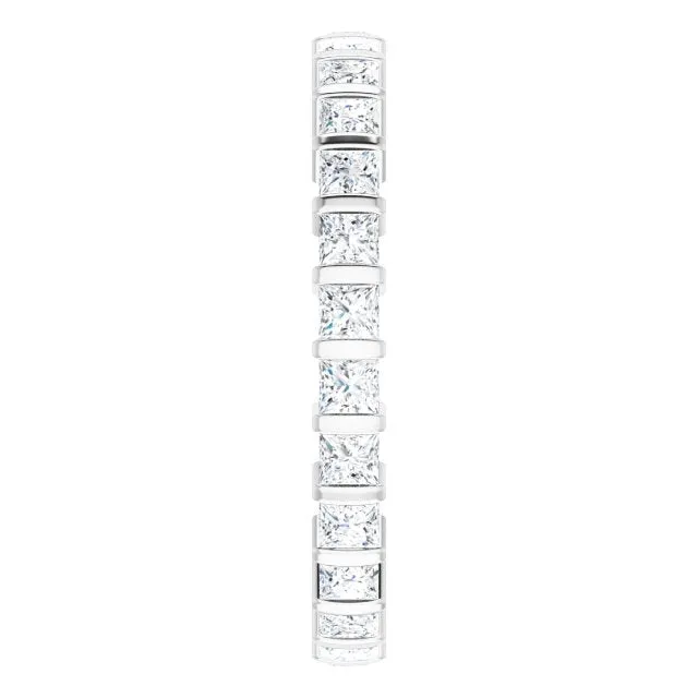 0.90 ct. Bar Set Princess Diamond Eternity Band