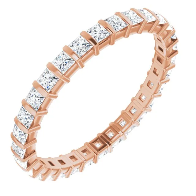 0.90 ct. Bar Set Princess Diamond Eternity Band