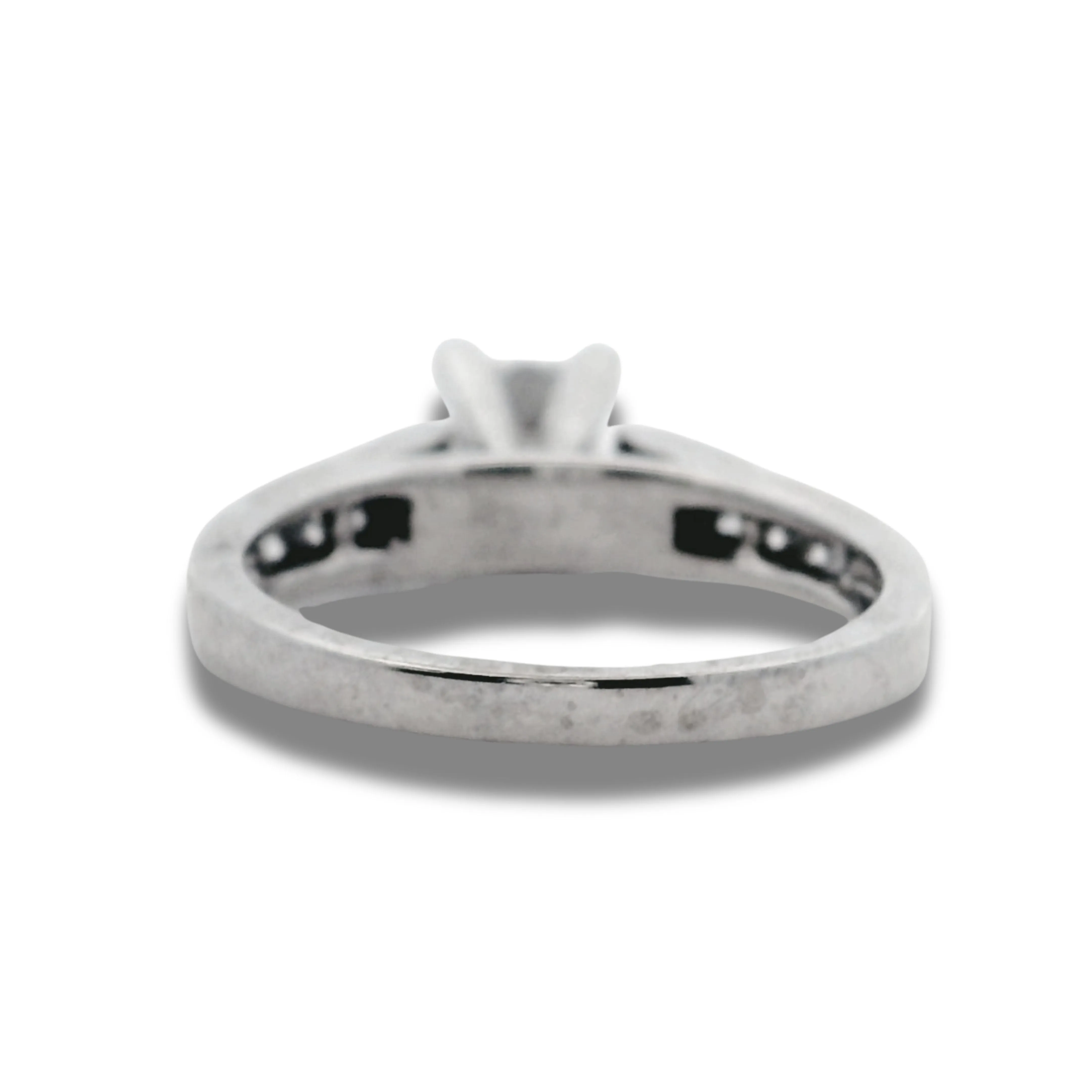 14K White Gold Princess Cut Diamond Engagement Ring