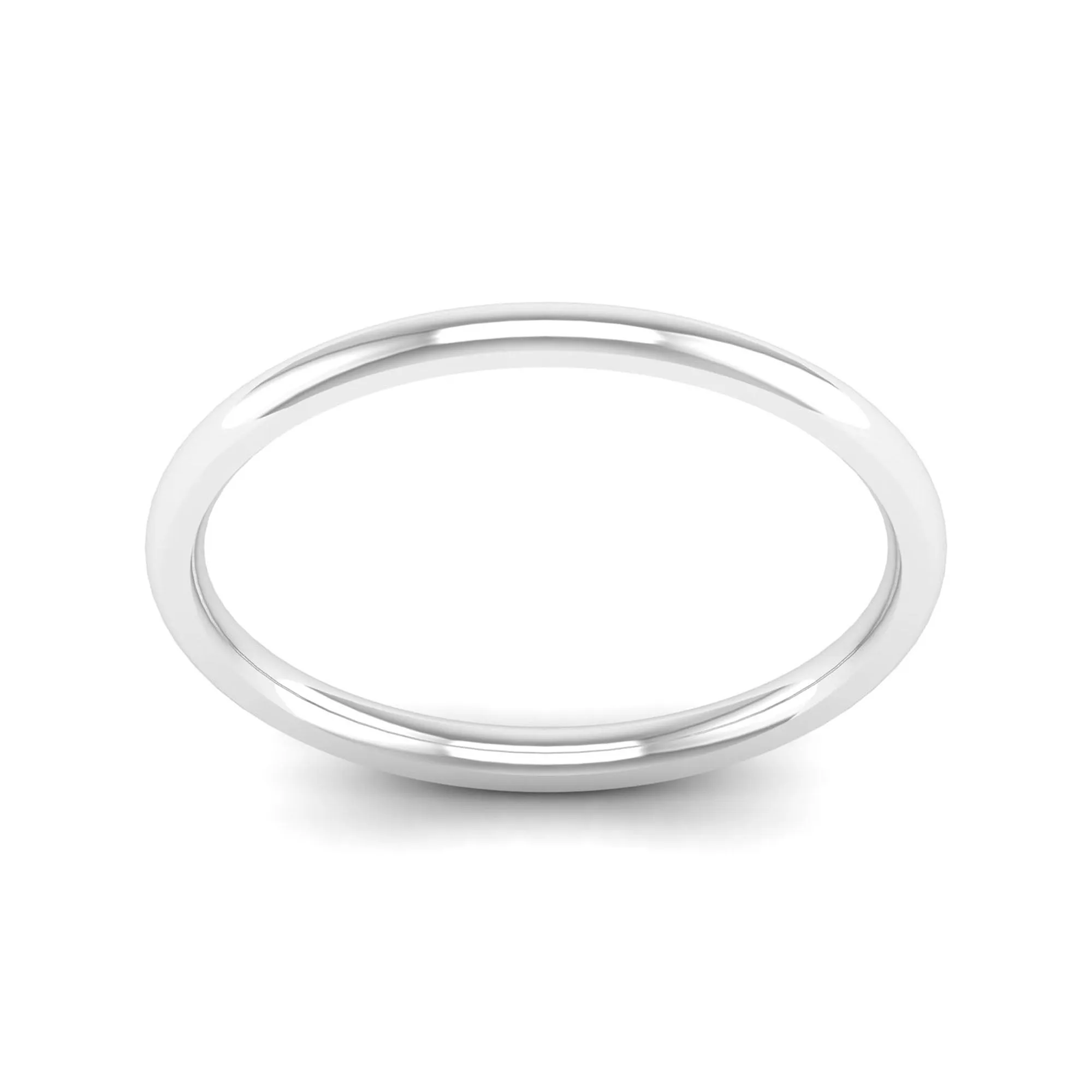 1.5mm Half Dome Wedding Ring