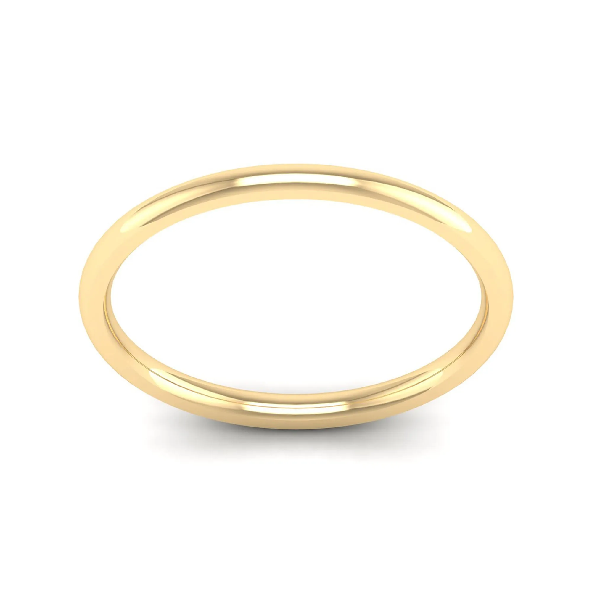 1.5mm Half Dome Wedding Ring