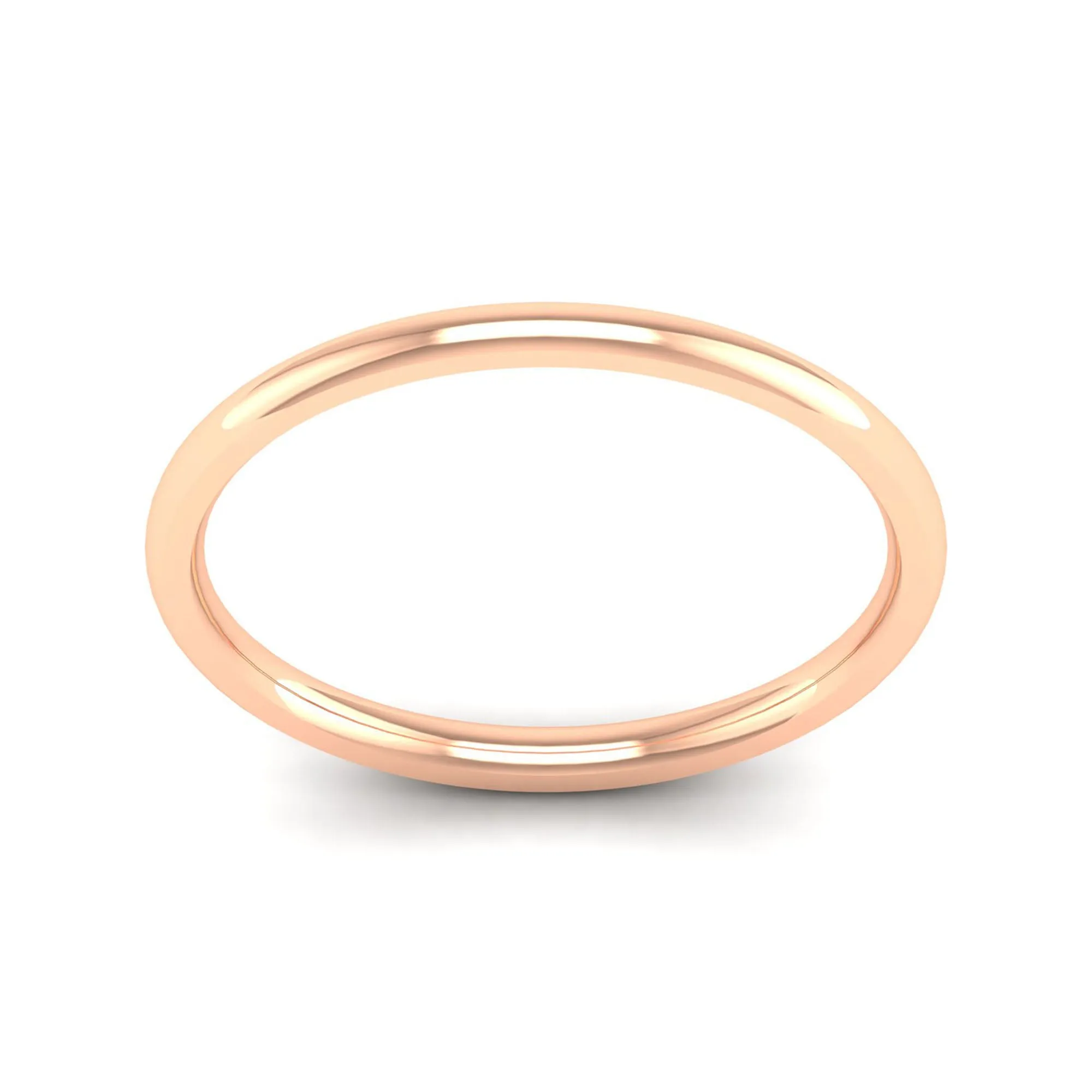 1.5mm Half Dome Wedding Ring