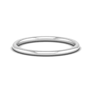 1.5mm Half Dome Wedding Ring