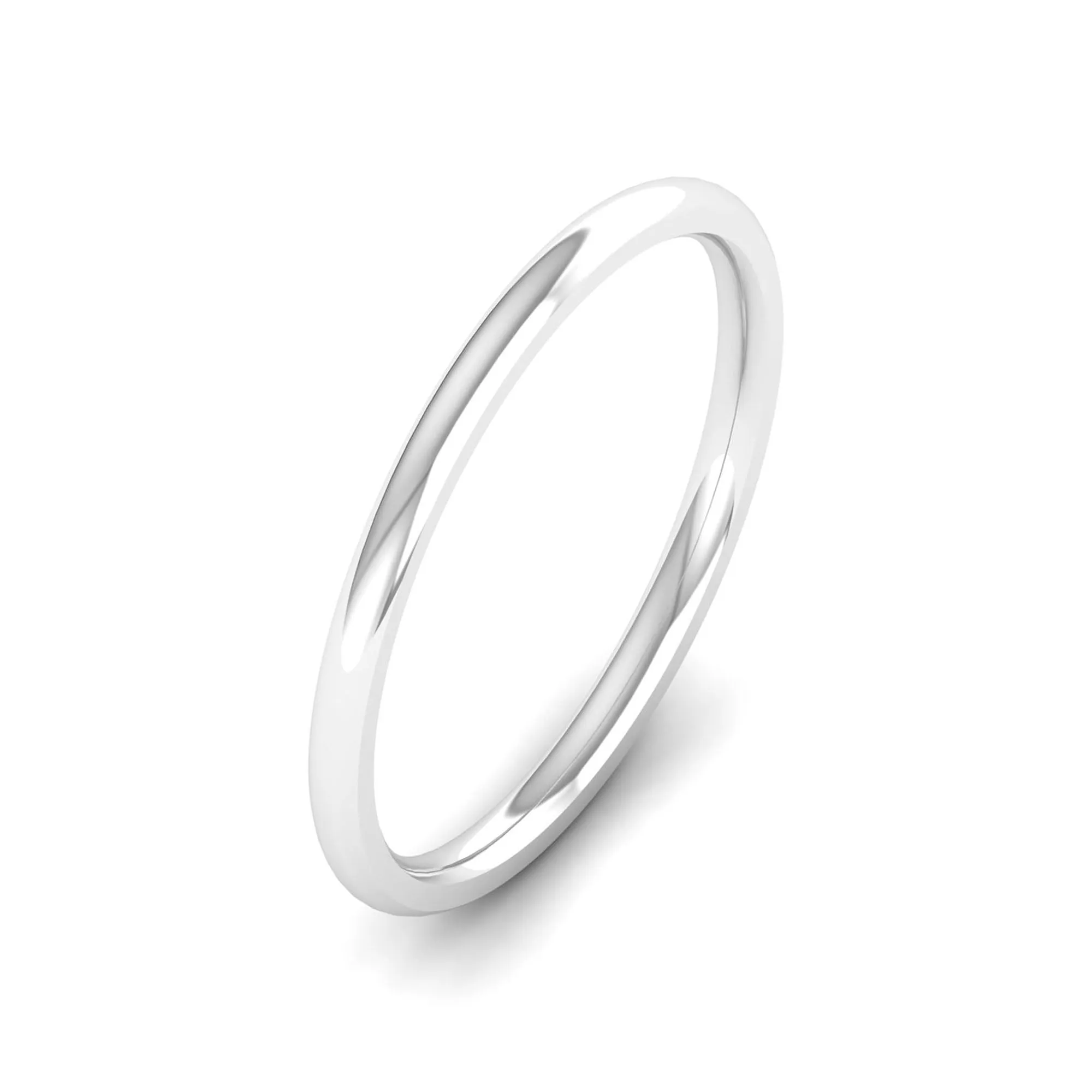 1.5mm Half Dome Wedding Ring