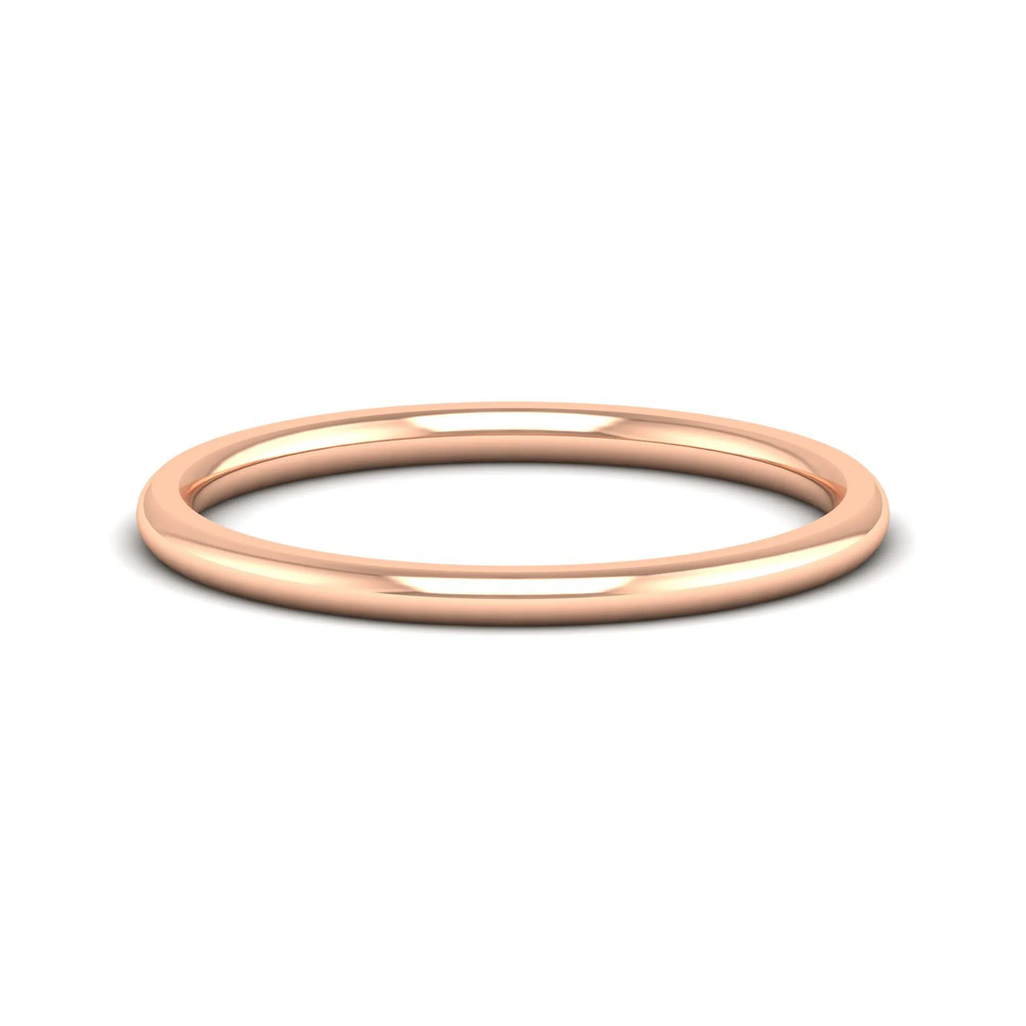 1.5mm Half Dome Wedding Ring