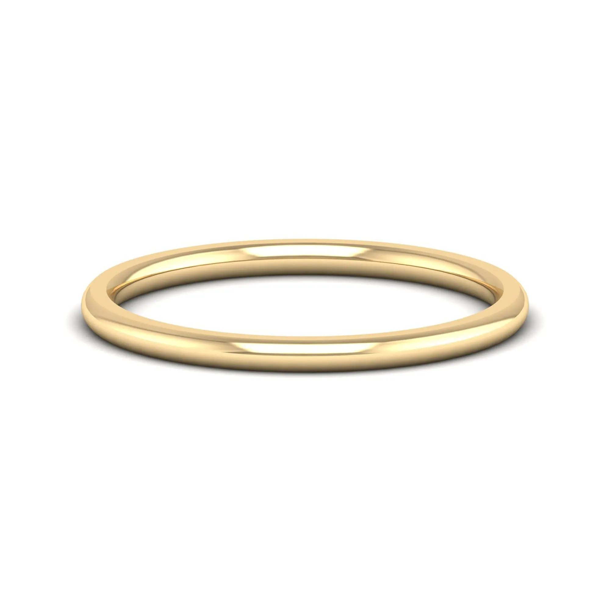 1.5mm Half Dome Wedding Ring