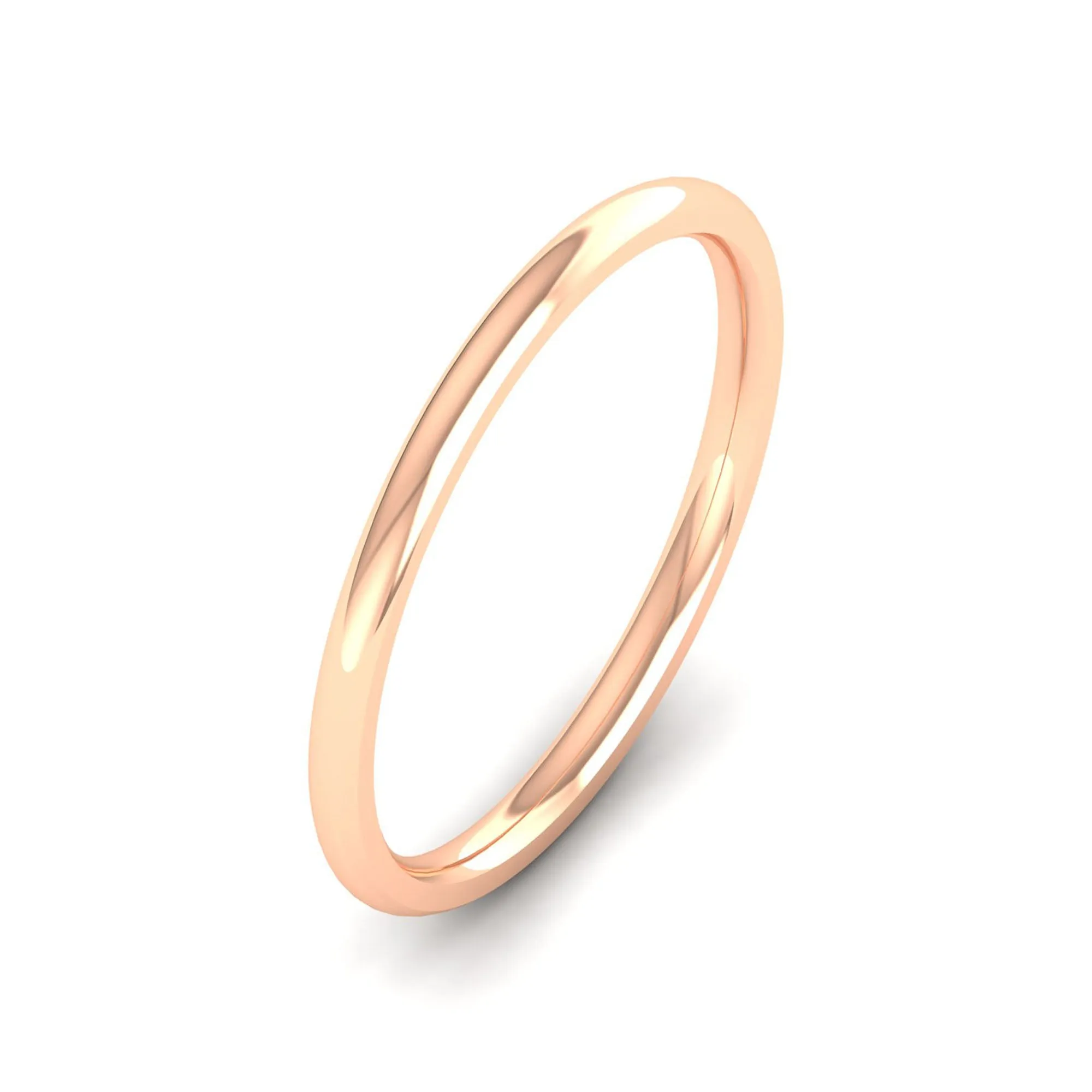 1.5mm Half Dome Wedding Ring