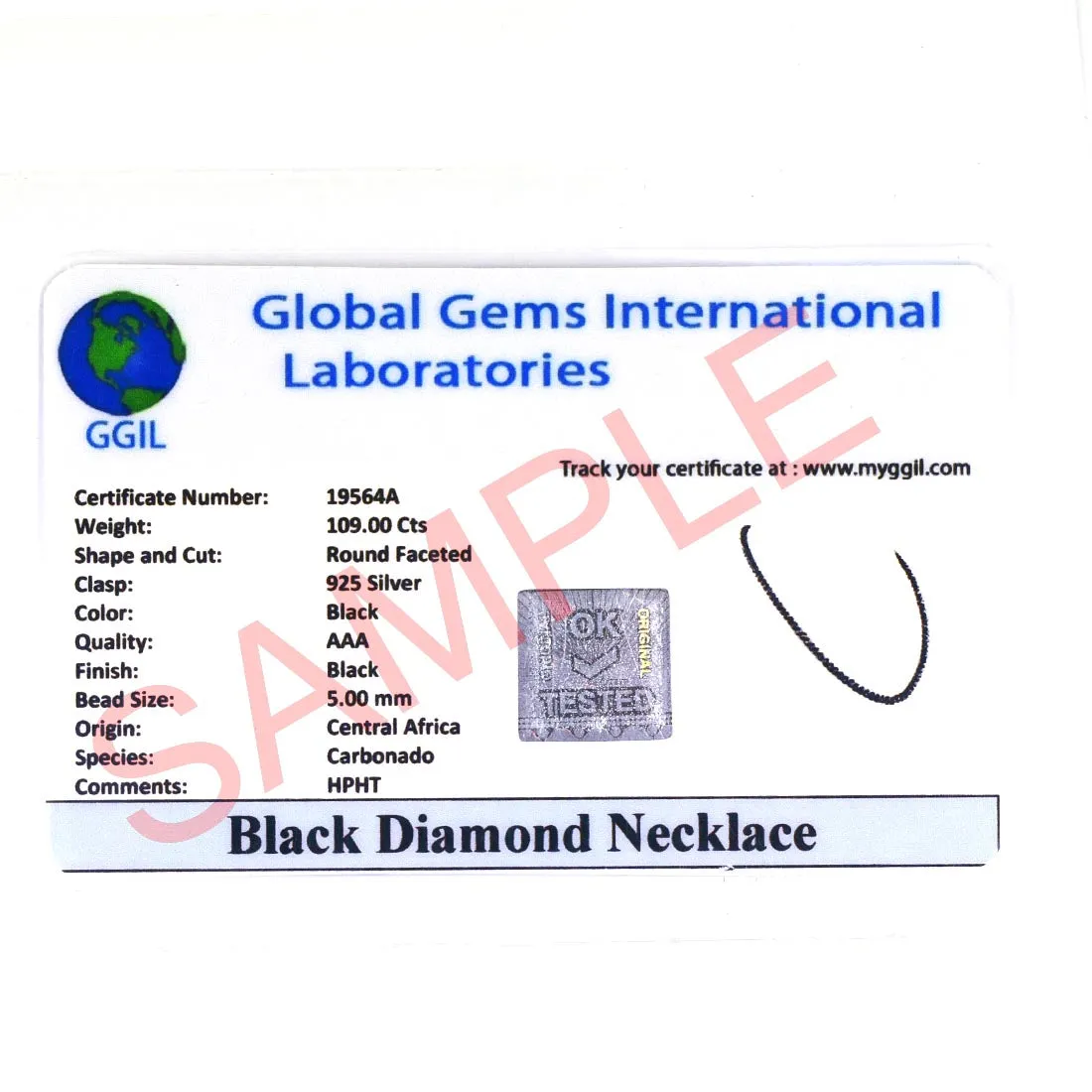 3 Ct Certified Pear Shape Black Diamond Solitaire Pendant in 925 Sterling Silver, Elegant Look & Great Shine