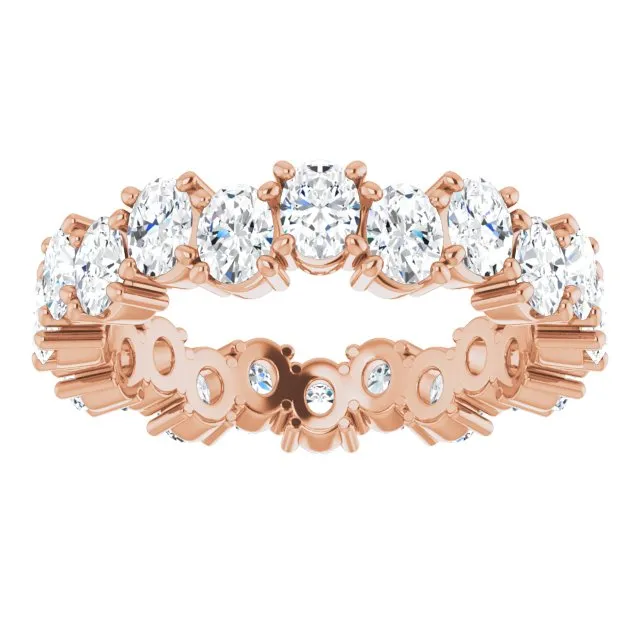 3.96 ct. Oval Diamond Eternity Band