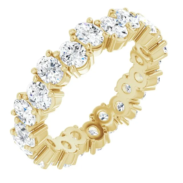 3.96 ct. Oval Diamond Eternity Band