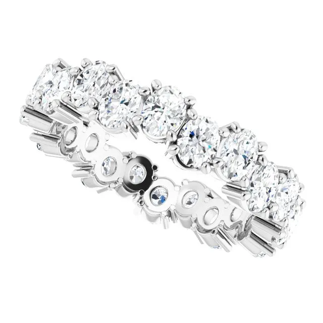 3.96 ct. Oval Diamond Eternity Band