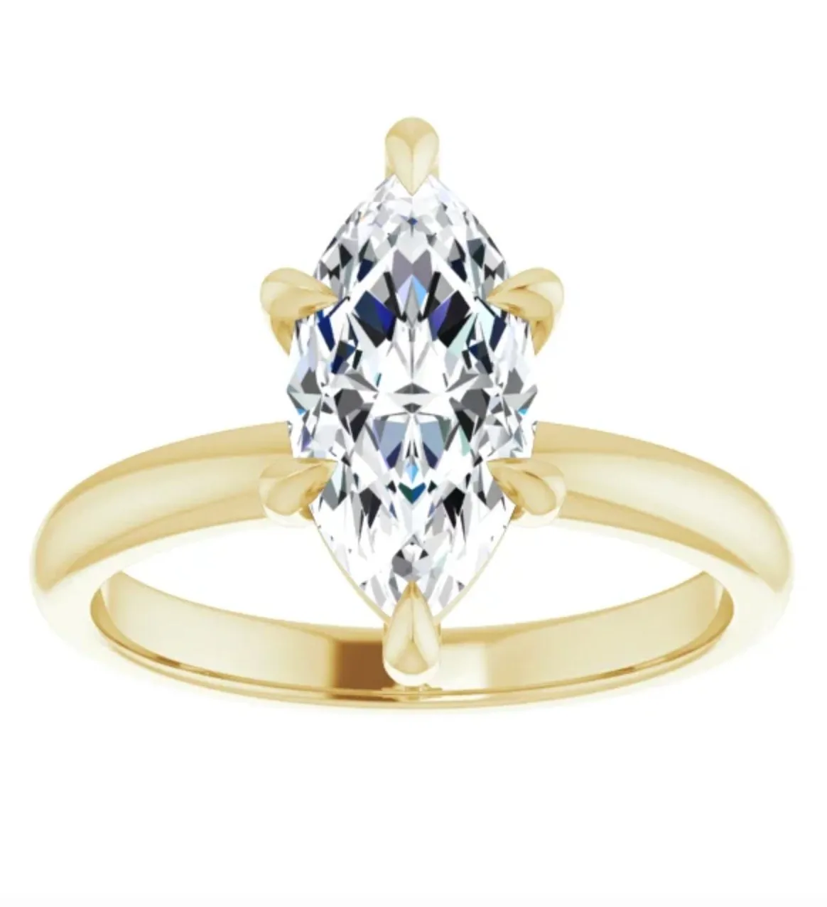 4.01CT Marquise Lab Grown Diamond Solitaire Engagement Ring