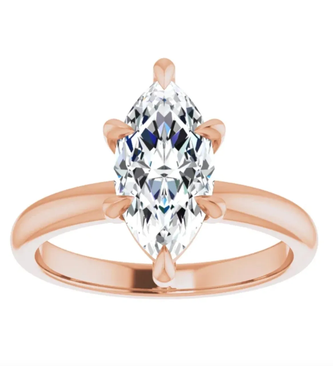 4.01CT Marquise Lab Grown Diamond Solitaire Engagement Ring