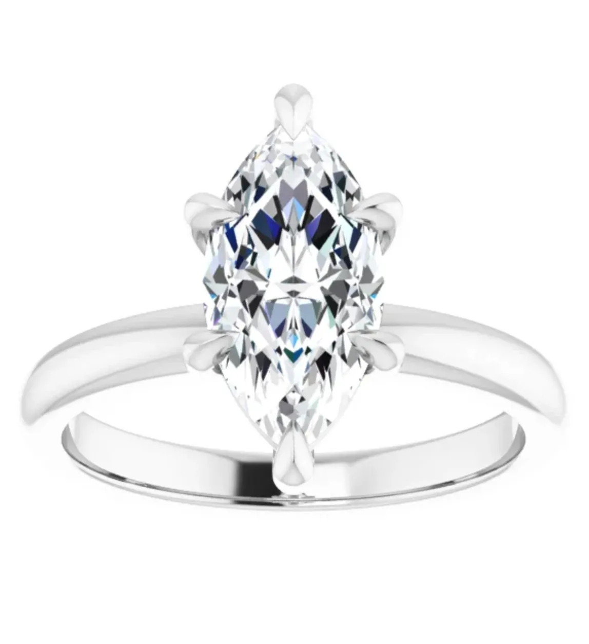 4.01CT Marquise Lab Grown Diamond Solitaire Engagement Ring