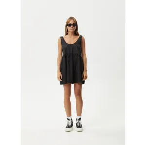 AFENDS JESSE HEMP MINI DRESS - BLACK
