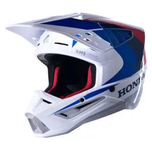 Alpinestars Honda SM5 Helmet Gloss White / Blue / Red