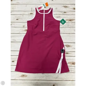 Athletic Dress By Sage In Pink & White, Size: Xl