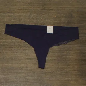 Auden Women's Laser Cut Thong with Lace Back 552866