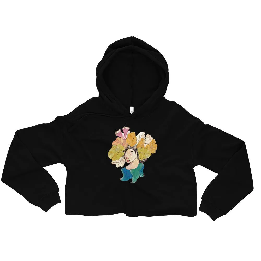 AUTUMN LEAVES Women's Crop Hoodie
