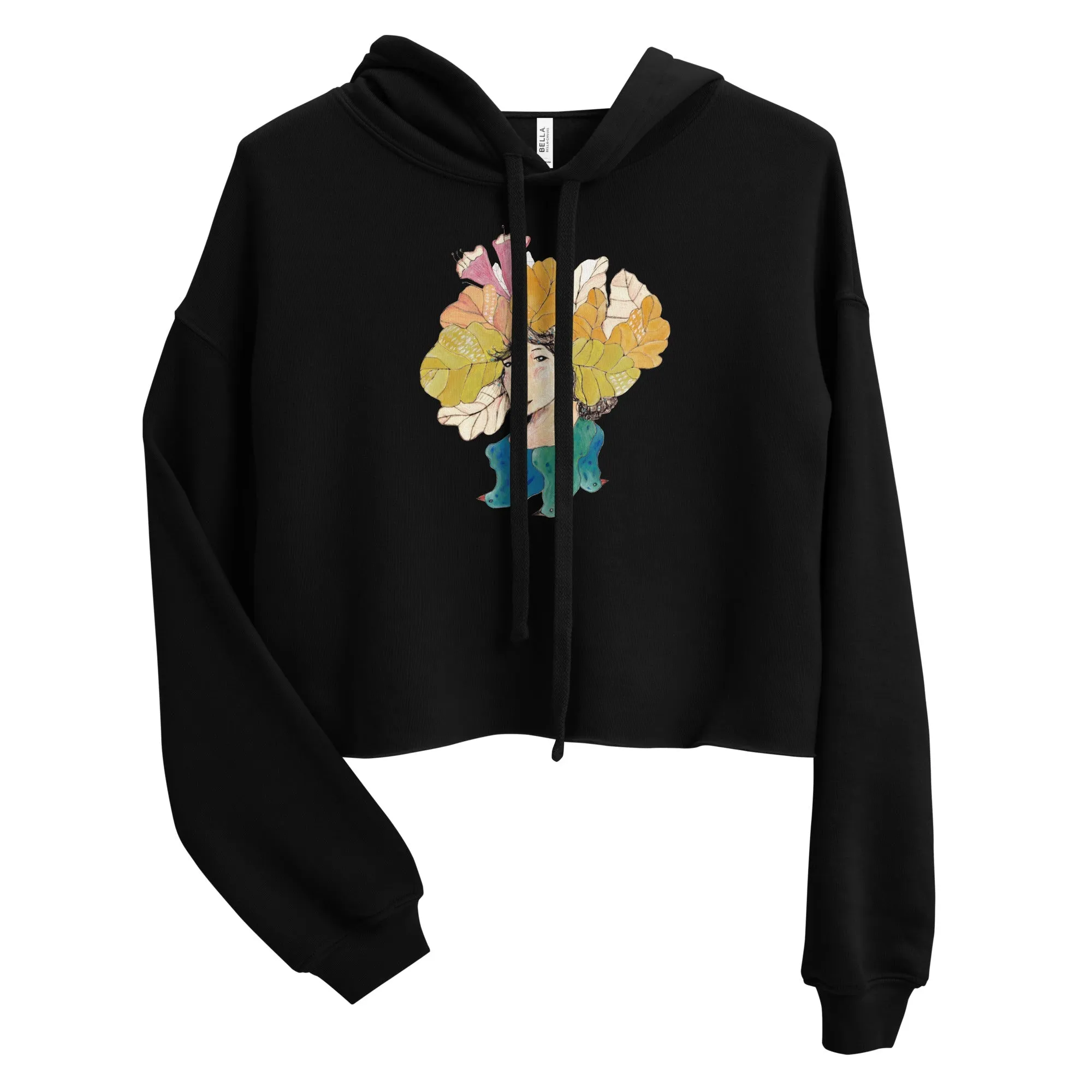 AUTUMN LEAVES Women's Crop Hoodie