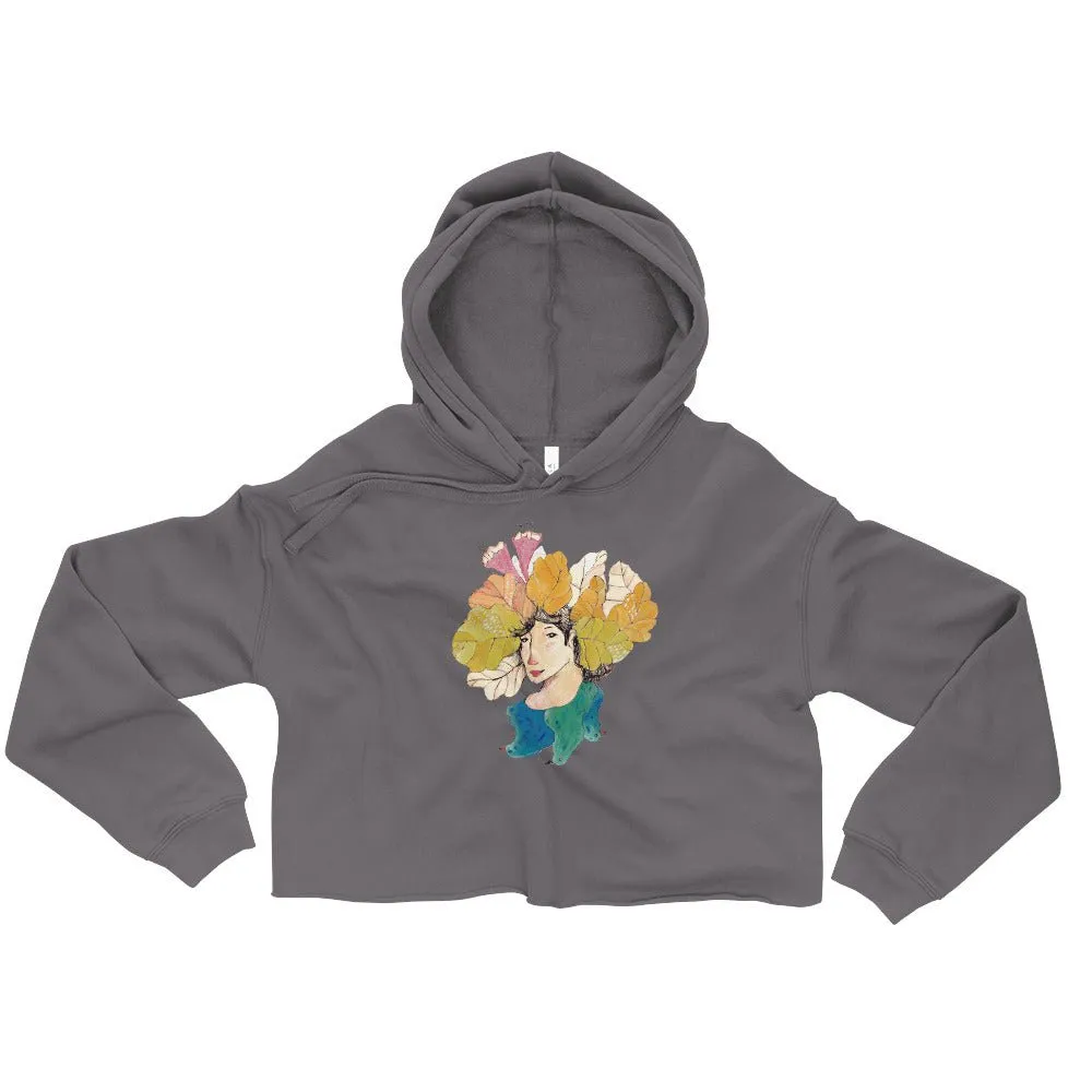 AUTUMN LEAVES Women's Crop Hoodie