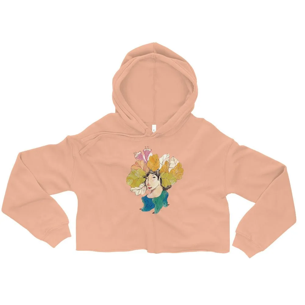 AUTUMN LEAVES Women's Crop Hoodie