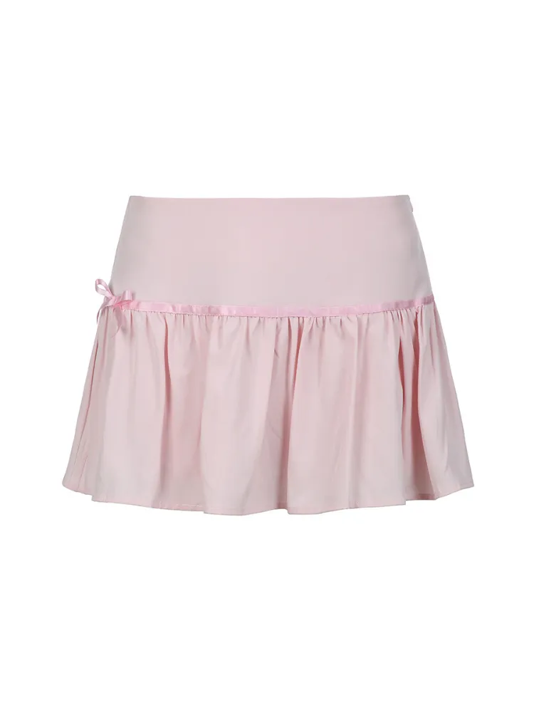 Ballet Ribbon Mini Skirt