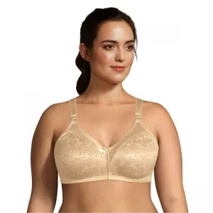 Beauty by Bali Women's Double Support Jacquard Wirefree Bra