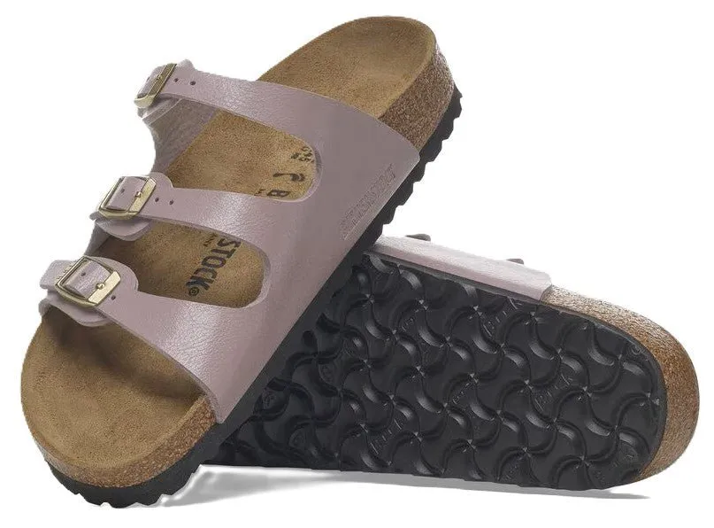 Birkenstock Florida Sandals - Graceful Faded Purple Birko-Flor | Comfortable Cork Footbed