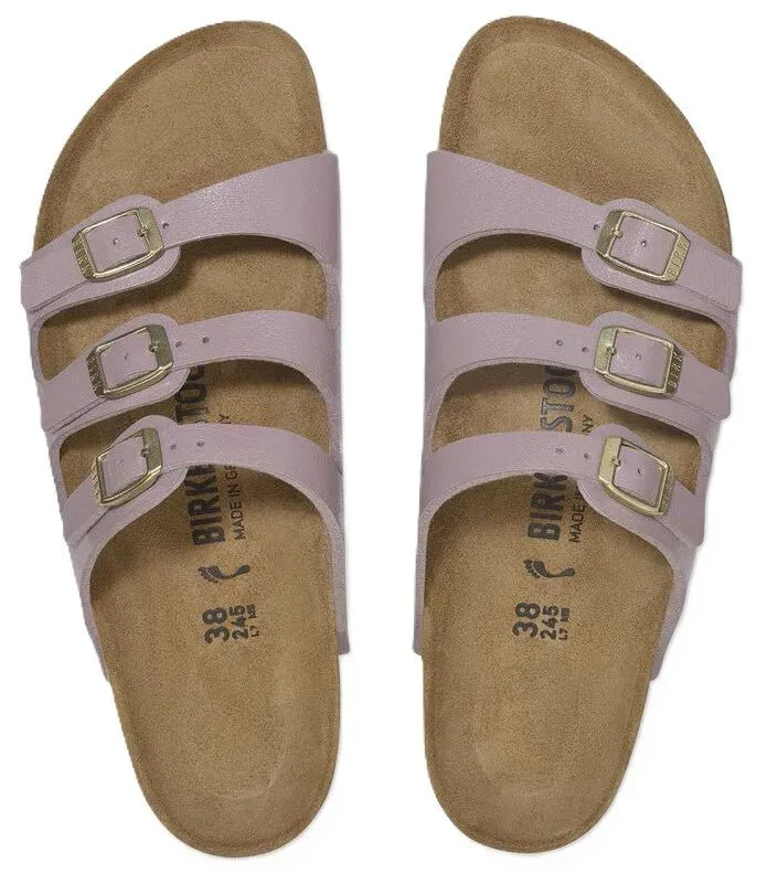 Birkenstock Florida Sandals - Graceful Faded Purple Birko-Flor | Comfortable Cork Footbed