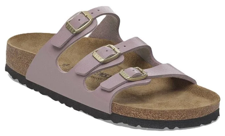 Birkenstock Florida Sandals - Graceful Faded Purple Birko-Flor | Comfortable Cork Footbed