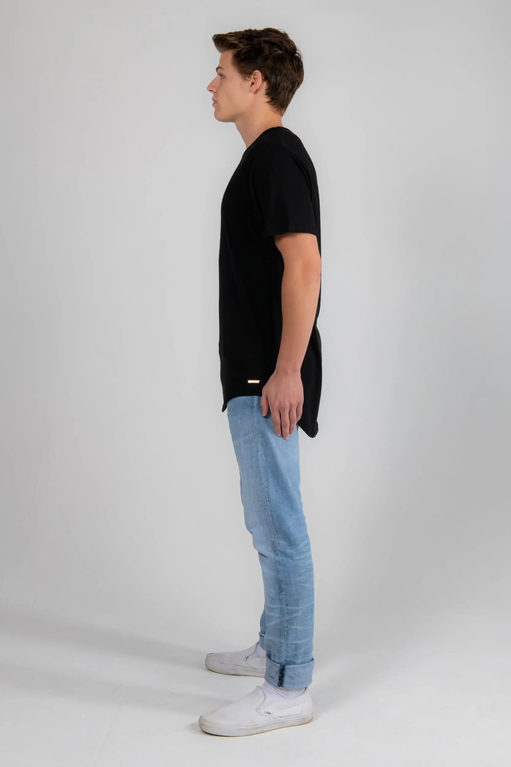 Black Drop Tail Tee