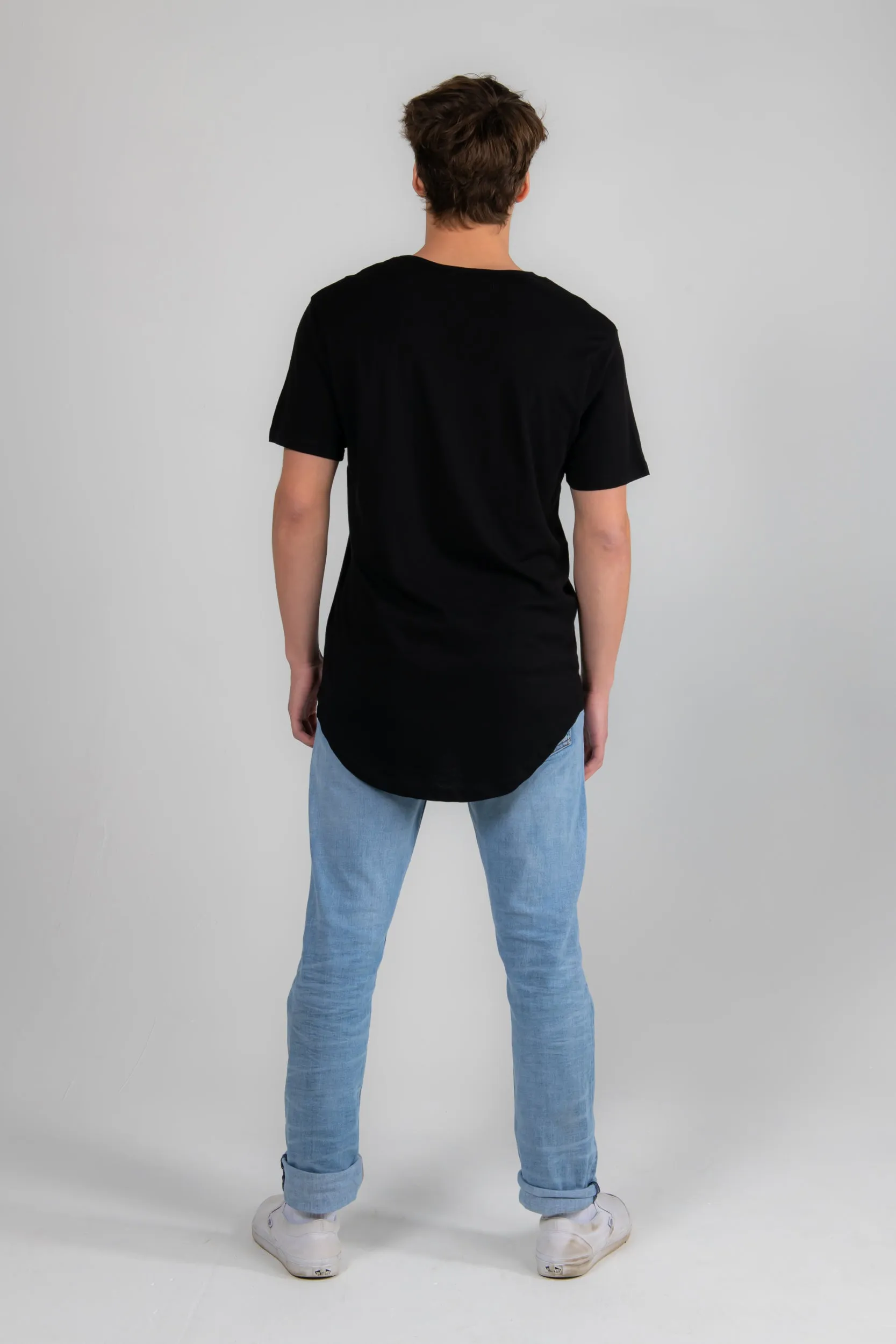 Black Drop Tail Tee