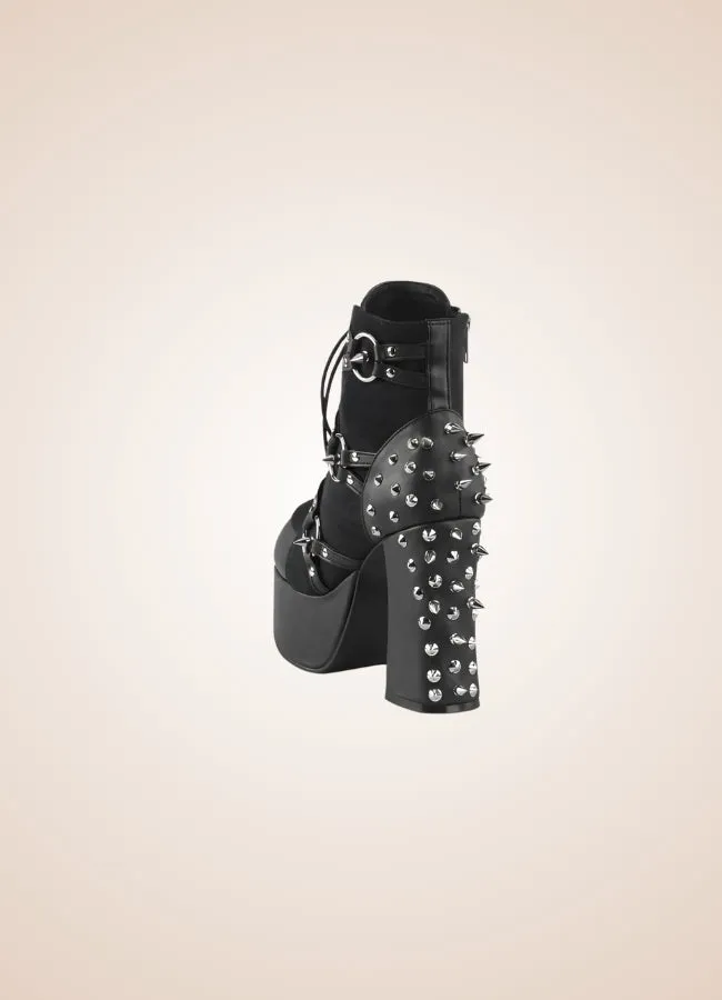 Black Steampunk Goth Style Boots