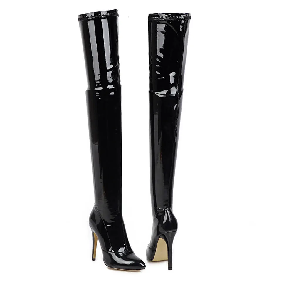 Black Women's Closed Toe Boots