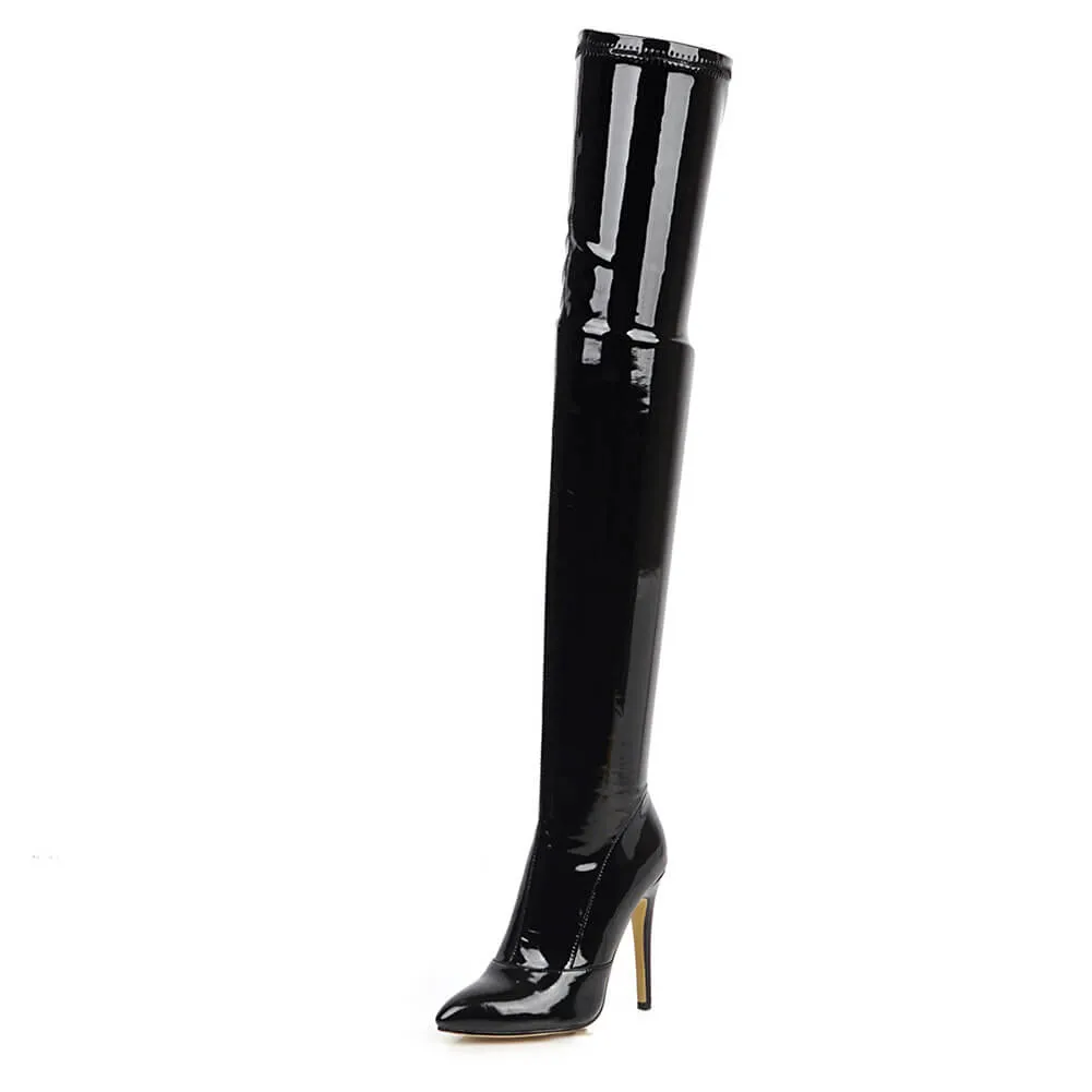 Black Women's Closed Toe Boots