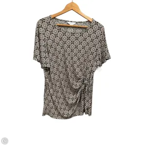 Blouse Short Sleeve By Liz Claiborne In Green, Size: Xl