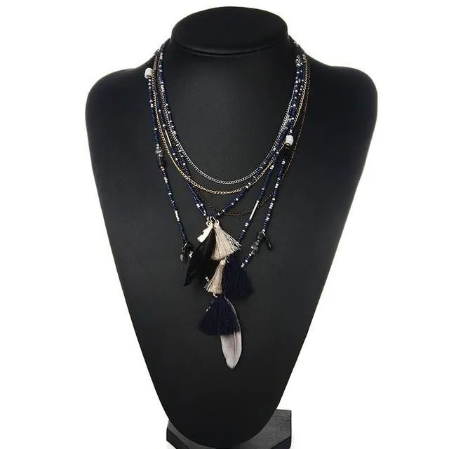Bohemian Feather Necklace