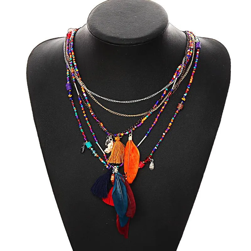 Bohemian Feather Necklace