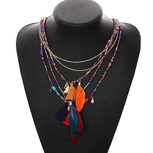 Bohemian Feather Necklace