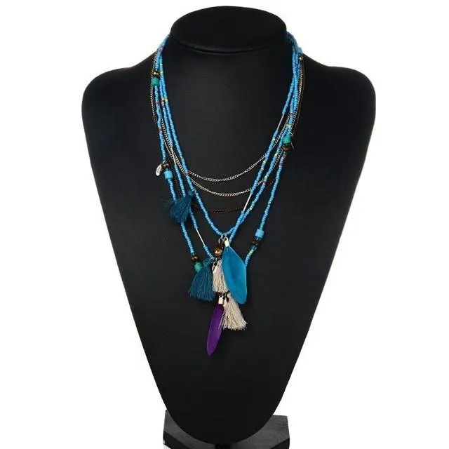 Bohemian Feather Necklace