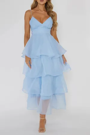 BR3062 Tiered Tulle Cami Dress