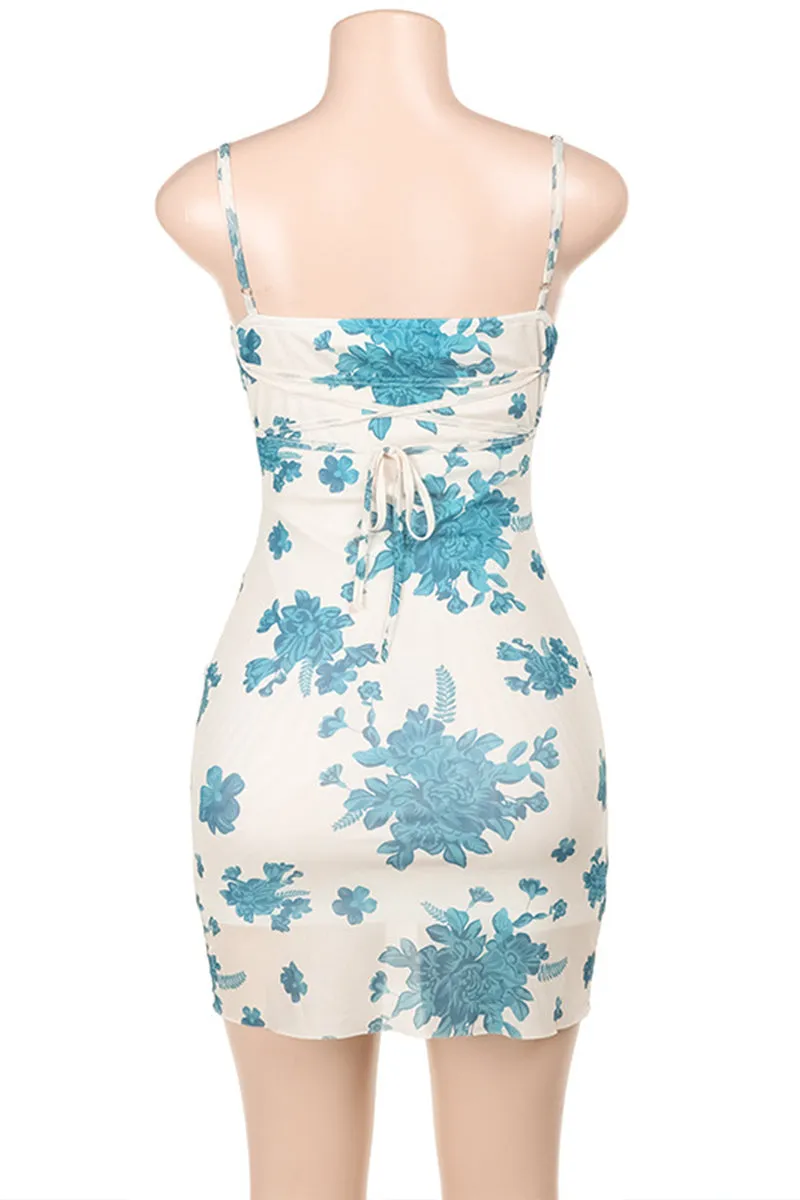 BR3146 Floral Mini Dress