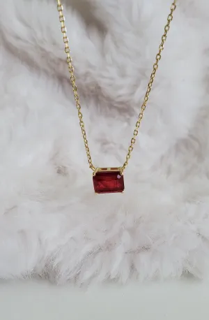 Brick Red Necklace