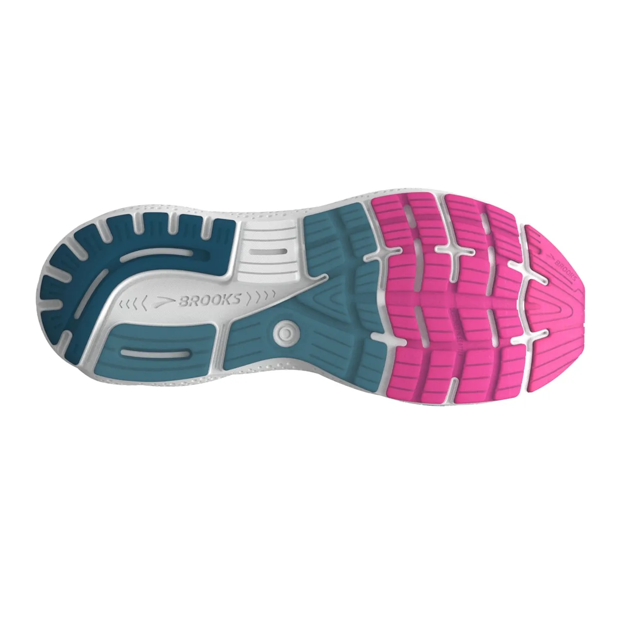 Brooks Ghost 16 GTX (Womens) - Moroccan Blue/Pink/Yellow