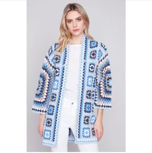 Charlie B Crochet Long Cardigan