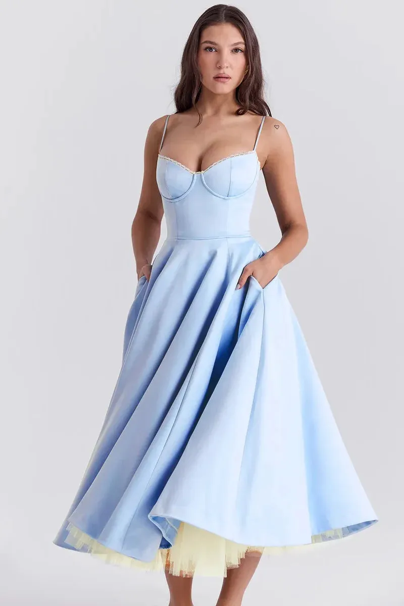 Cordelia | Delicate Tulle Accent Dress