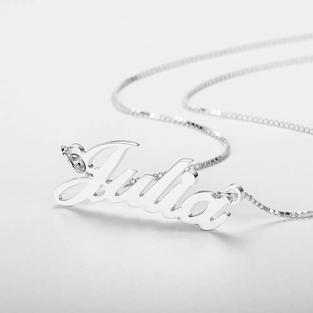 Custom Women's Script Necklace