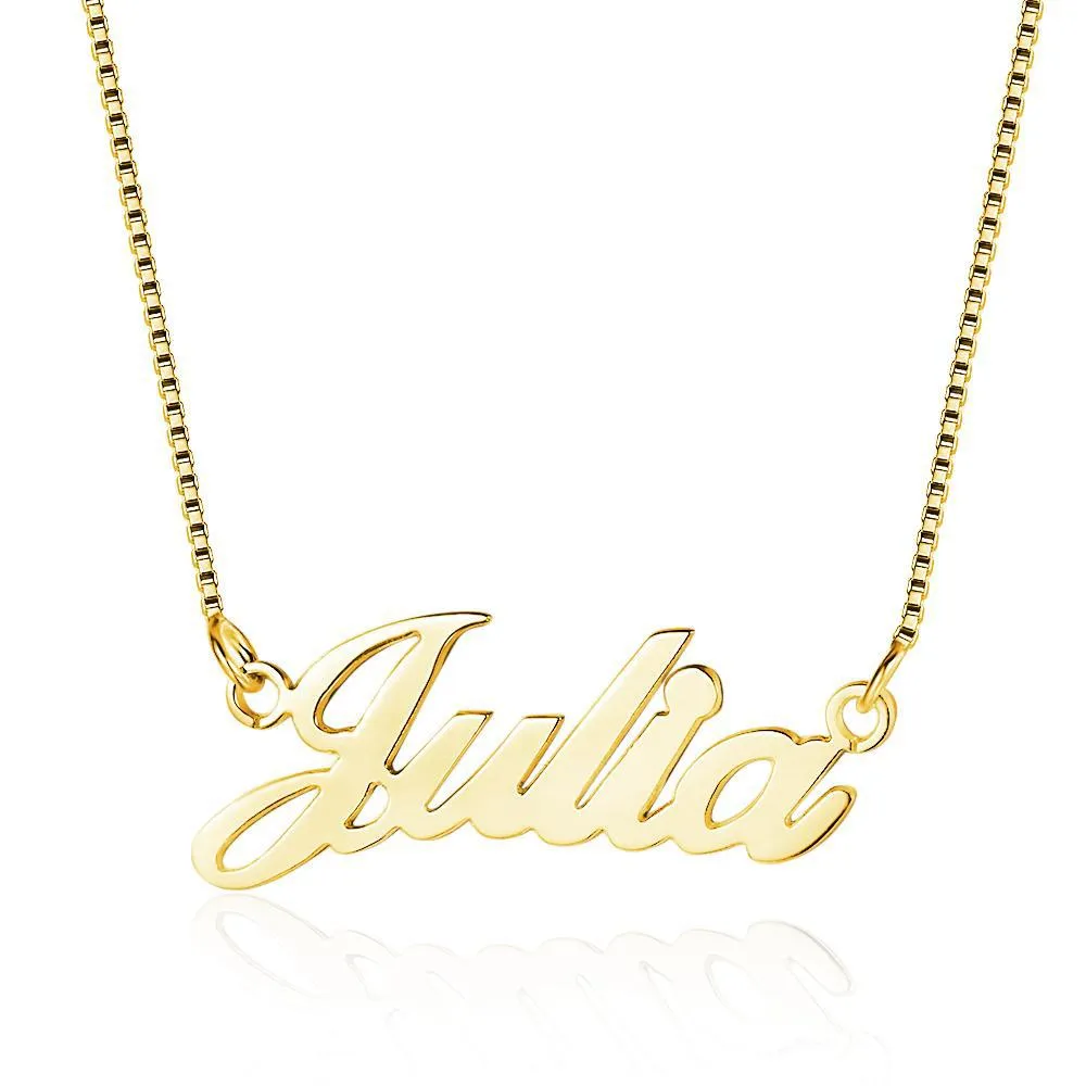 Custom Women's Script Necklace