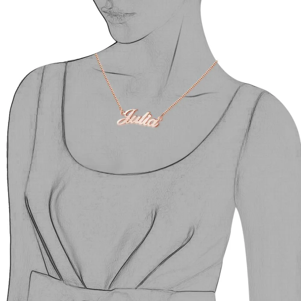 Custom Women's Script Necklace